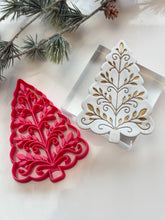 Load image into Gallery viewer, Christmas Tree Folk Art Trinket Dish/Coaster Clay Cutter PCC1916