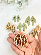 Load image into Gallery viewer, Minimalistic Leaf Drop Polymer Clay Cutter