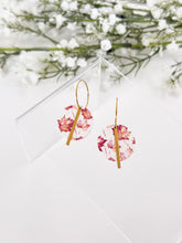 Load image into Gallery viewer, The Maple Leaf Round Hoops (also in silver)