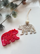 Load image into Gallery viewer, Bear Folk Art Christmas Tree Ornament Polymer Clay Cutter PCC1866
