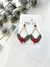 Load image into Gallery viewer, The Poinsettia Laurel Wreath