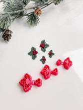 Load image into Gallery viewer, Holly Berry Builder Christmas Polymer Clay Cutter 2025