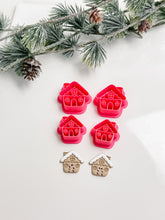 Load image into Gallery viewer, Gingerbread House Christmas Polymer Clay Cutter 2025