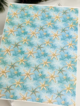 Load image into Gallery viewer, Transfer Paper Sheet 557 Starfish & Snowflakes | Image Water Transfer