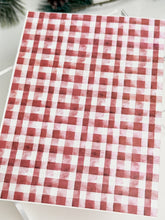 Load image into Gallery viewer, Transfer Paper Sheet 563 Christmas Gingham | Image Water Transfer