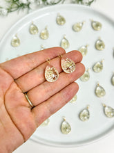 Load image into Gallery viewer, Dried Flower Glass Pendant Charm with One Hole