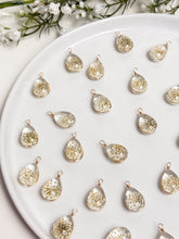 Load image into Gallery viewer, Dried Flower Glass Pendant Charm with One Hole