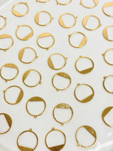 Load image into Gallery viewer, 18K Gold Plated Hollow Circle Pendant Charm with One Hole