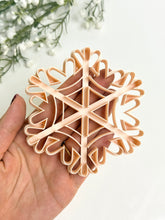 Load image into Gallery viewer, Snowflake #2 Trinket Dish Clay Cutter