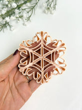 Load image into Gallery viewer, Snowflake Christmas Tree Ornament Detailed Polymer Clay Cutter | Christmas Cutters