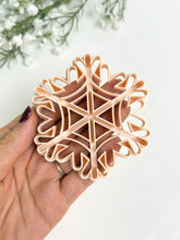 Load image into Gallery viewer, Snowflake Christmas Tree Ornament Detailed Polymer Clay Cutter | Christmas Cutters