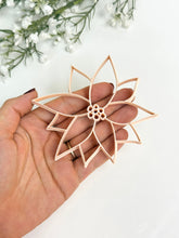 Load image into Gallery viewer, Poinsettia Flower Christmas Tree Ornament Detailed Polymer Clay Cutter | Christmas Cutters