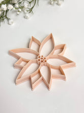 Load image into Gallery viewer, Poinsettia Flower Christmas Tree Ornament Detailed Polymer Clay Cutter | Christmas Cutters