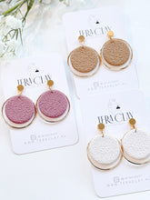 Load image into Gallery viewer, The Rounded Statement Dangles (multiple colours)