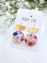 Load image into Gallery viewer, The Ruby Flower Dangles