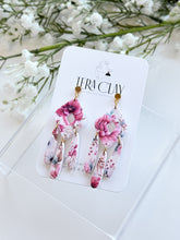 Load image into Gallery viewer, The Floral Rhombus Dangle (also in silver)