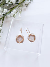 Load image into Gallery viewer, The Textured Square Hoops in Ivory White