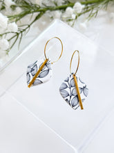Load image into Gallery viewer, The B&W Leafy Vine Hoops (also in silver)