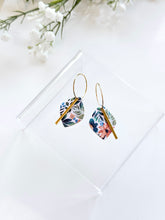 Load image into Gallery viewer, The Orange Flower Hoops (also in silver)