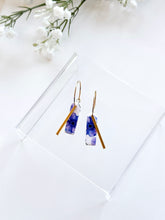Load image into Gallery viewer, The Purple Flower Hoops (also in silver)