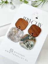 Load image into Gallery viewer, The Agate Square Dangles 06 (One-of-a-kind)