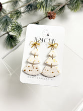 Load image into Gallery viewer, The Triple Christmas Trees in White & Gold