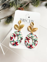 Load image into Gallery viewer, The Leafy Mistletoe Donuts (also in silver)