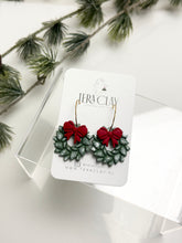 Load image into Gallery viewer, The Festive Wreath Hoops (also in silver)