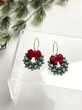 Load image into Gallery viewer, The Festive Wreath Hoops (also in silver)