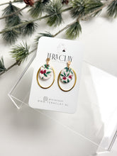 Load image into Gallery viewer, The Classic Christmas Oval Dangles