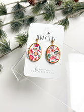 Load image into Gallery viewer, The Christmas Pattern Oval Dangles
