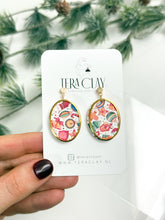 Load image into Gallery viewer, The Christmas Pattern Oval Dangles