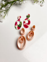 Load image into Gallery viewer, Duo Oval Donut with Drill Guides Polymer Clay Cutter Set PCC1858