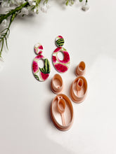Load image into Gallery viewer, Duo Oval Donut with Drill Guides Polymer Clay Cutter Set PCC1858