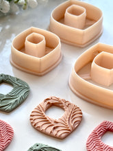 Load image into Gallery viewer, Elegant Rhombus Donut Polymer Clay Cutter with Drill Guides
