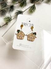 Load image into Gallery viewer, The Gingerbread House Dangles (also in silver)
