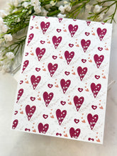 Load image into Gallery viewer, Transfer Paper 234 Red Leafy Hearts | Image Water Transfer