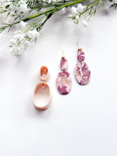 Load image into Gallery viewer, Oval Duo Set Polymer Clay Cutters with Drill Guides