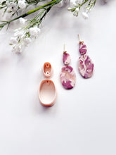 Load image into Gallery viewer, Oval Duo Set Polymer Clay Cutters with Drill Guides