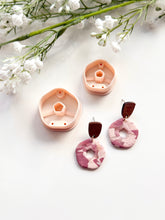 Load image into Gallery viewer, Pentagon Donut Polymer Clay Cutter with Drill Guides