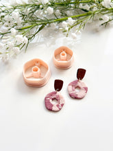 Load image into Gallery viewer, Pentagon Donut Polymer Clay Cutter with Drill Guides