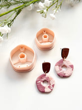 Load image into Gallery viewer, Pentagon Donut Polymer Clay Cutter with Drill Guides