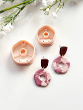 Load image into Gallery viewer, Pentagon Donut Polymer Clay Cutter with Drill Guides