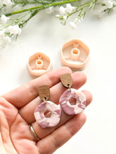 Load image into Gallery viewer, Pentagon Donut Polymer Clay Cutter with Drill Guides