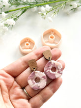 Load image into Gallery viewer, Pentagon Donut Polymer Clay Cutter with Drill Guides
