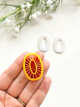 Load image into Gallery viewer, Detailed Oval Donut Polymer Clay Cutter