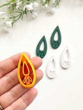 Load image into Gallery viewer, Leafy Drop Donut Polymer Clay Cutter