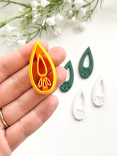 Load image into Gallery viewer, Leafy Drop Donut Polymer Clay Cutter