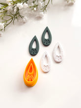 Load image into Gallery viewer, Leafy Drop Donut Polymer Clay Cutter