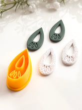 Load image into Gallery viewer, Leafy Drop Donut Polymer Clay Cutter